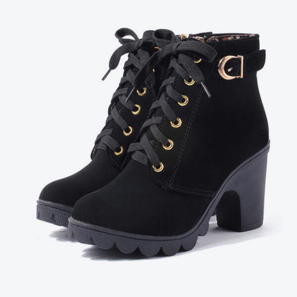 Cross strappy booties with Martin boots - Image 3