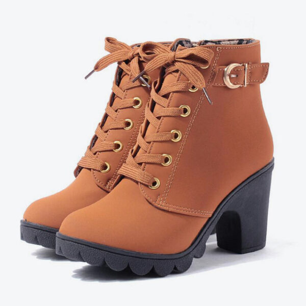 Cross strappy booties with Martin boots - Image 8