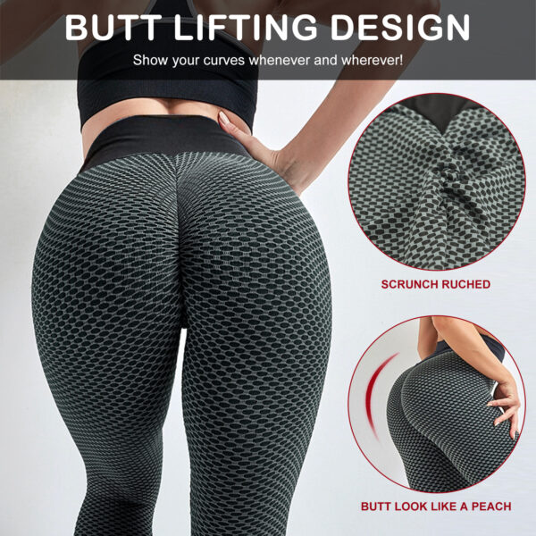 TIK Tok Leggings Women Butt Lifting Workout Tights Plus Size Sports High Waist Yoga Pants Small Amazon Banned - Image 6