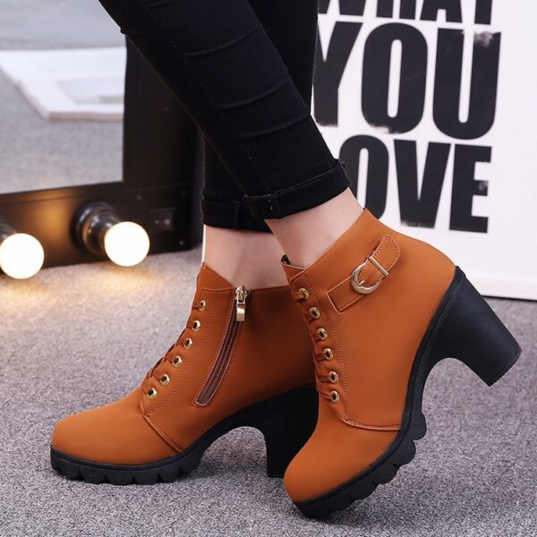 Cross strappy booties with Martin boots - Image 2