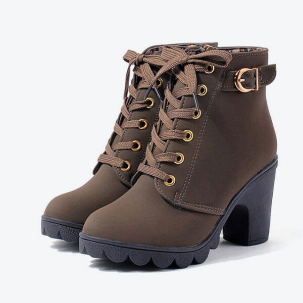 Cross strappy booties with Martin boots - Image 5