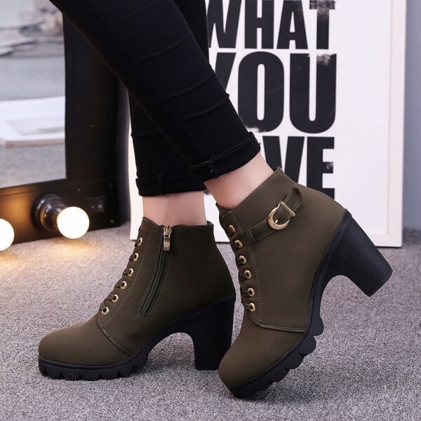 Cross strappy booties with Martin boots - Image 6