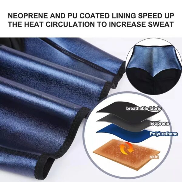 Slimming Pants Waist Trainer Shapewear Tummy Hot Thermo Sweat Leggings Fitness Workout Sweat Sauna Pants Body Shaper - Image 7